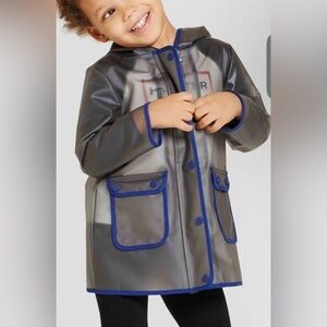 HUNTER (for Target) youth size medium dark grey opaque rain jacket